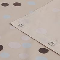 Vista 40 de Seville Farmhouse - Cortina de ducha moderna con estampado de rayas de poliéster, color amarillo, impermeable, cortina de baño, pequeña, 54 pulgadas