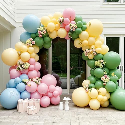 Miniatura 36 de Kit de guirnalda de globos blancos: 131 globos blancos con globos de luna y estrella, perfecto para decoraciones de baby shower de estrellas