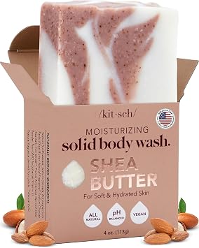 Kitsch Shea Butter Exfoliating Body Wash Bar Soap   113g