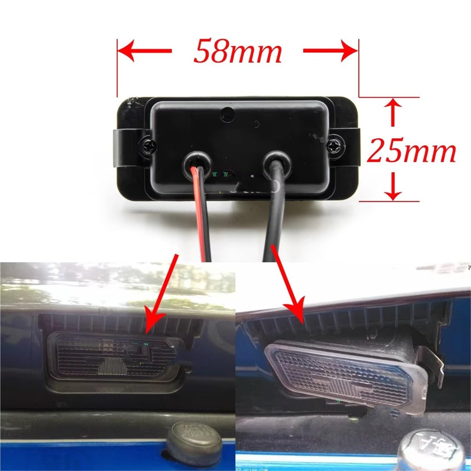 Zamiennik dla Galaxy dla MK3 2006 2007 2008 2009 2010 2011 2012 2013 2014 samochodowy monitor cofania CCD HD AHD kamera cofania kamera parkowania rybie oko (B150 CVBS 680 x 480) (B150 CVBS 680x