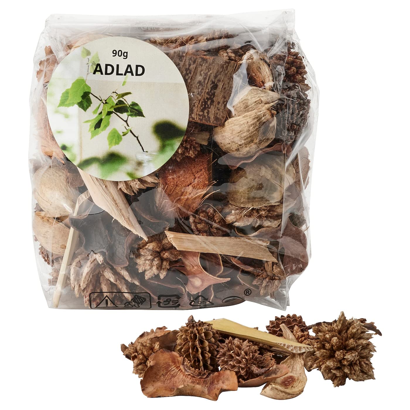 IkeaADLAD/Adado: Scented Potpourri 3.2 oz (90 g) Scandinavian Forests/White (505.027.54)