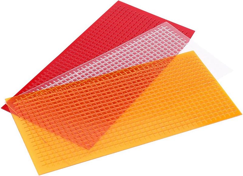 Kit de reparo de lentes para faróis, lanternas e luzes de direção Aramox com filmes vermelho, âmbar e transparente