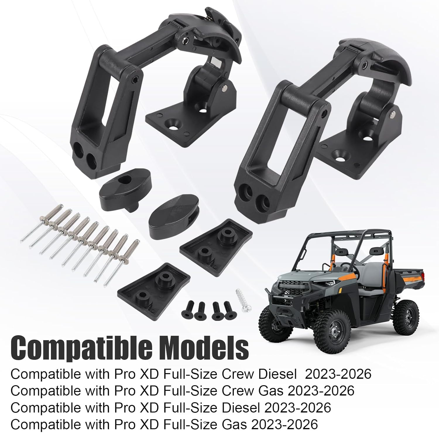 2206609 Window Latch Hardware Kit Compatible with Polaris Ranger 2023-2026 Replace 2882188 2882901 2883229