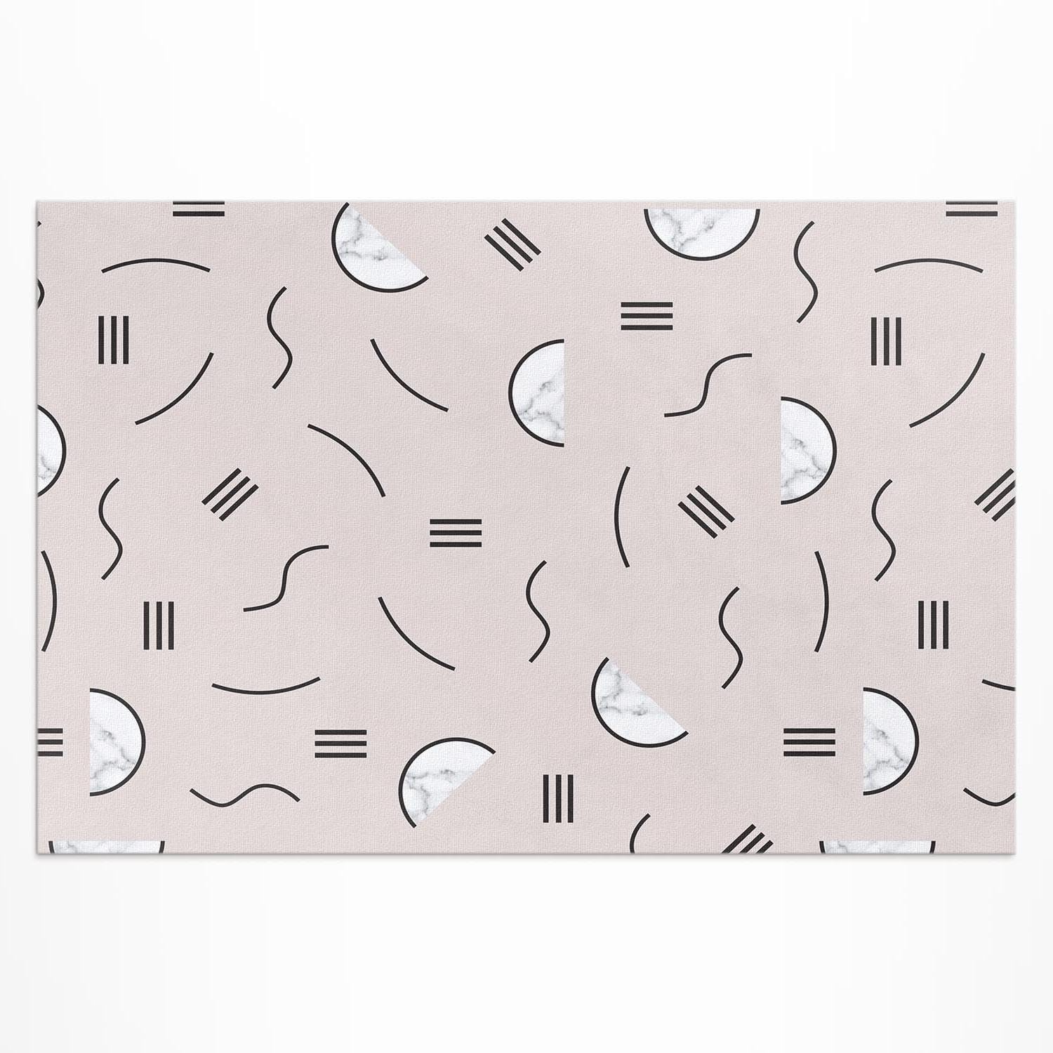 Tapis extérieur PVC imperméable 140x210 cm résistant à la décoloration pour balcon