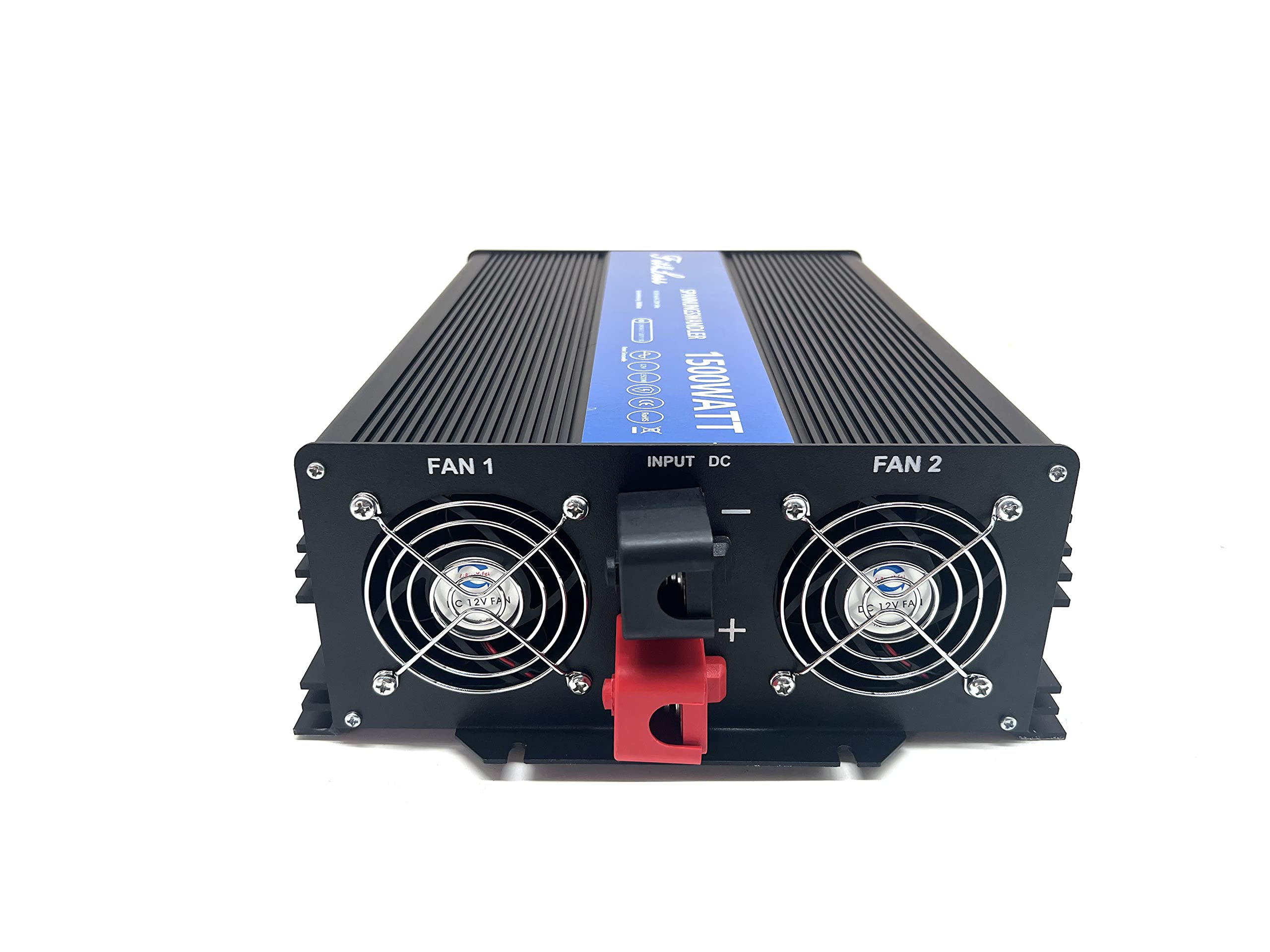 Reiner Sinuswelle Wechselrichter DC12V auf AC230W 50Hz mit Dual Schuko Buchsen, DC5V USB-Anschluss, LCD Draht Remote Kit für europäischen Markt (12V 1500W)