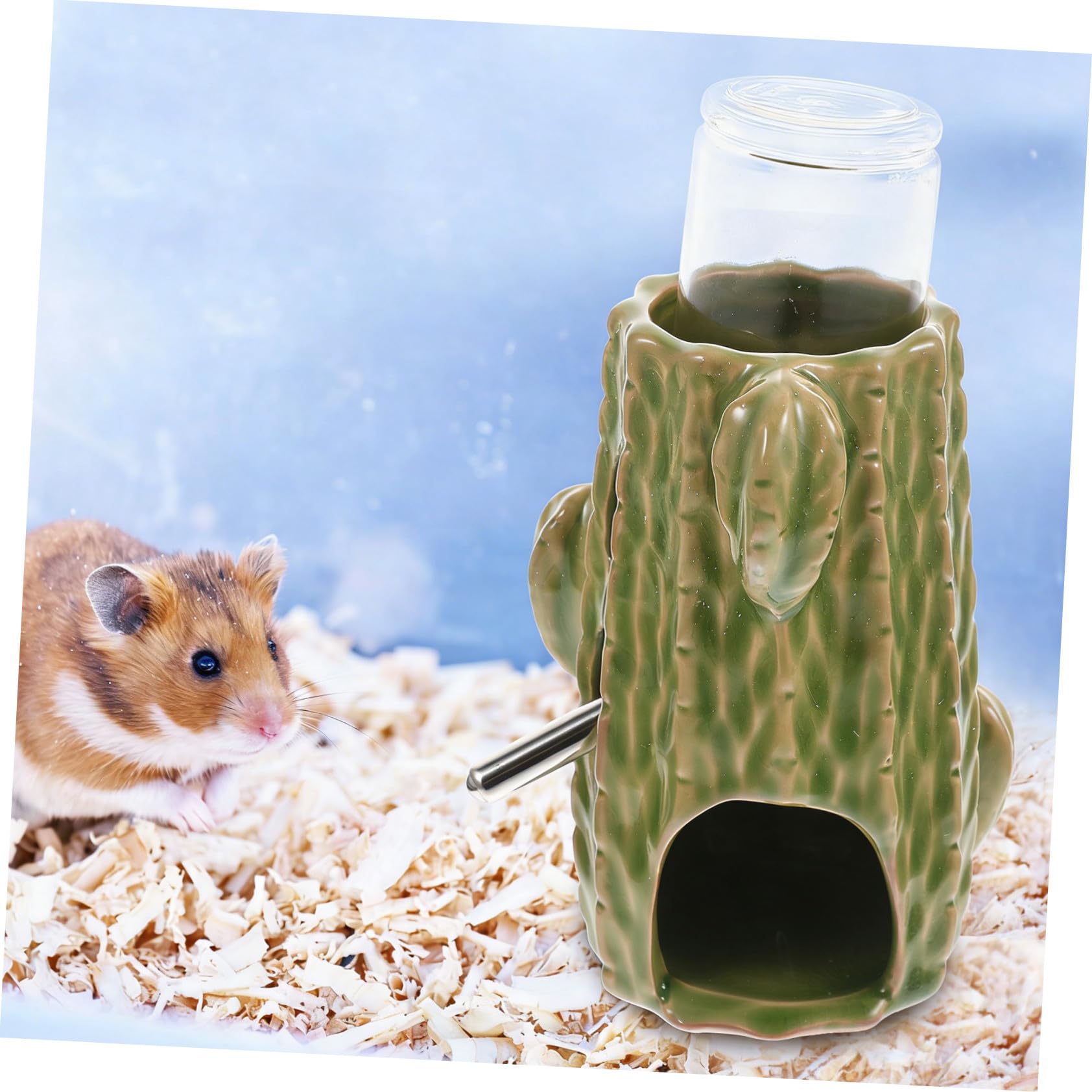 Kisangel Wasserflasche Für Hamster Vertikale Trinkflasche Für Chinchilla Praktischer Wasserspender Mit Transparentem Design Einfache Handhabung Keine Auslaufsorgen Für Kleine Haustiere Im k
