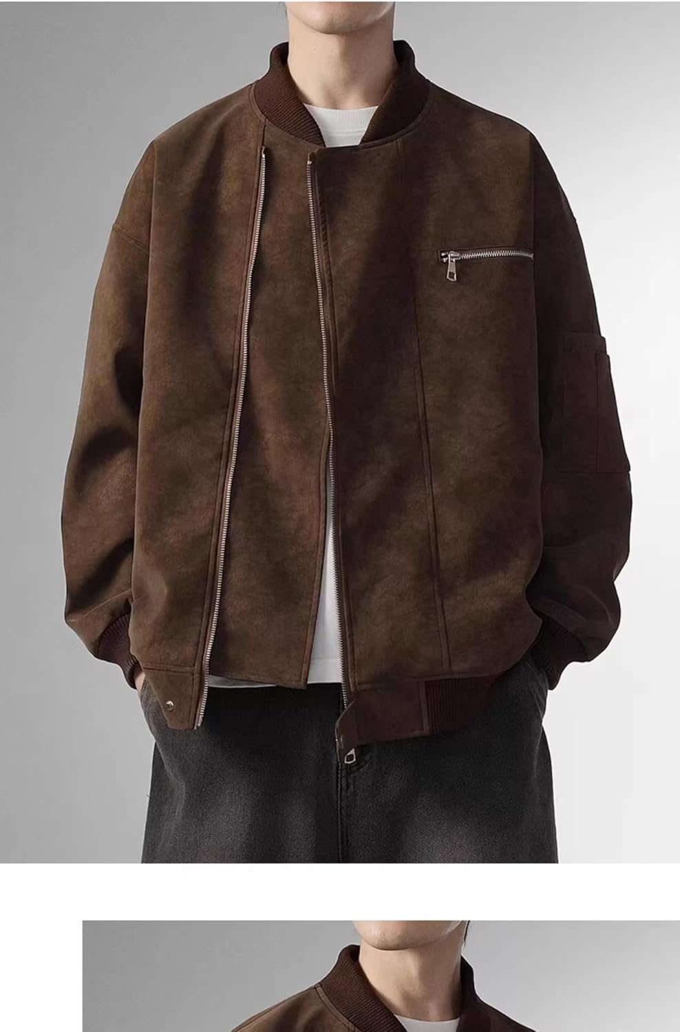 GUOYUXIAO Men's Jacket Male's Pocket Work Commuter Coat