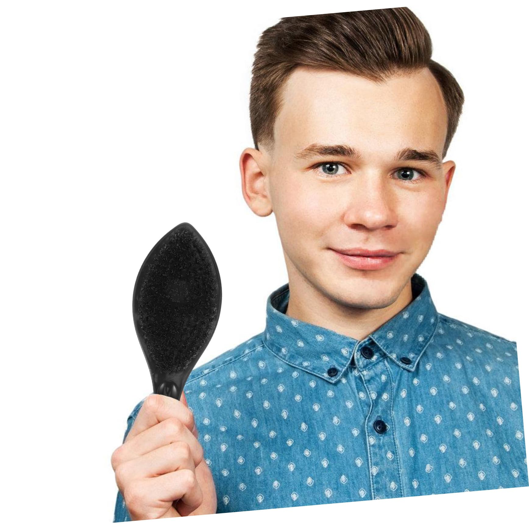 BESTYASH 4 Stück Bartbürste für Männer Holzgriff Ergonomisches Design Wildschweinborsten Bartpflege Bürste für Bartgrößen Praktisch und Leicht Unterwegs Geschenkidee für Besondere Anlässe