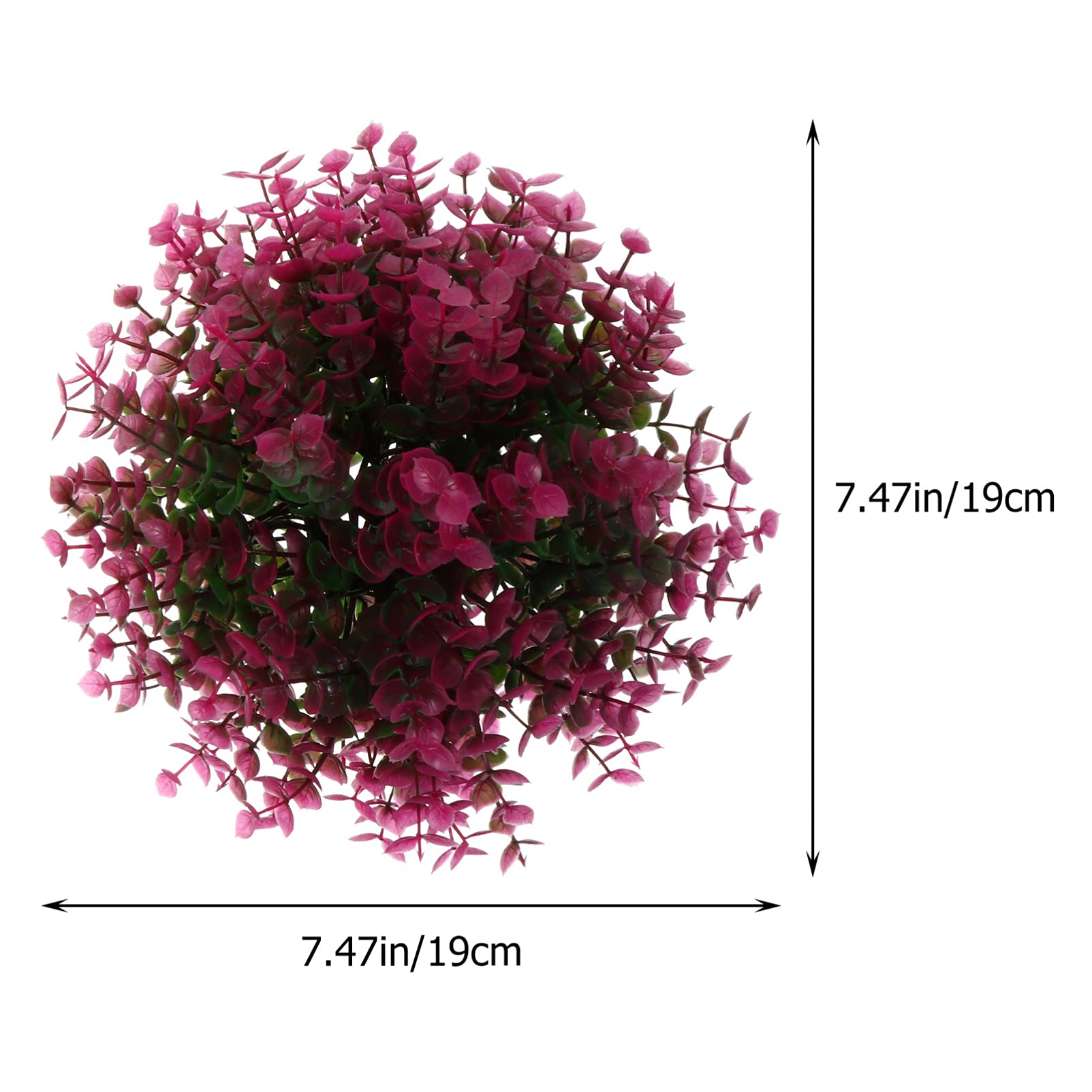 Cabilock 2Pcs grass ball rustic wedding party wall ornament Simulation Grass topiary hedge plant Artificial Boxwood Topiary Plant Balls artificial topiary balls substitute plastic small