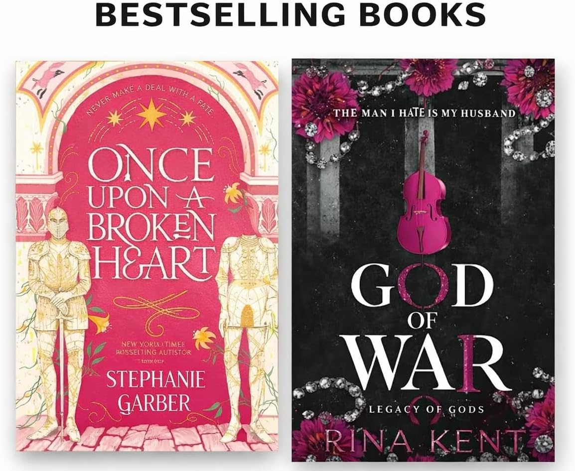 Bestselling Books Bundle, Once Upon a Broken Heart by Stephanie Garber & God of War by Rina Kent (Legacy Of Gods)