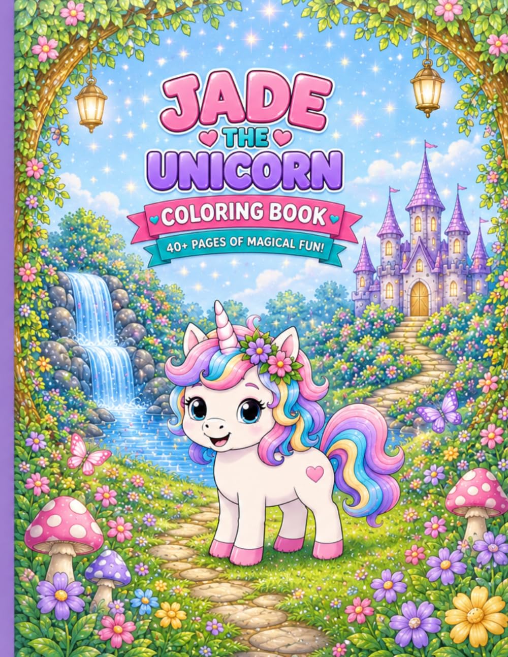 Jade The Unicorn: 40+ pages of magical fun (Little Adventures Coloring Book Series)