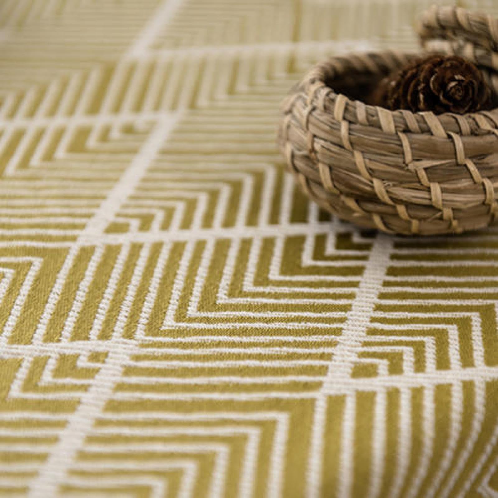 Tovaglia Da Tavolo Antifade Cotone Spesso Antimacchia con I Colori Chiari Non Sbiadisce Verde cm 130 × 200