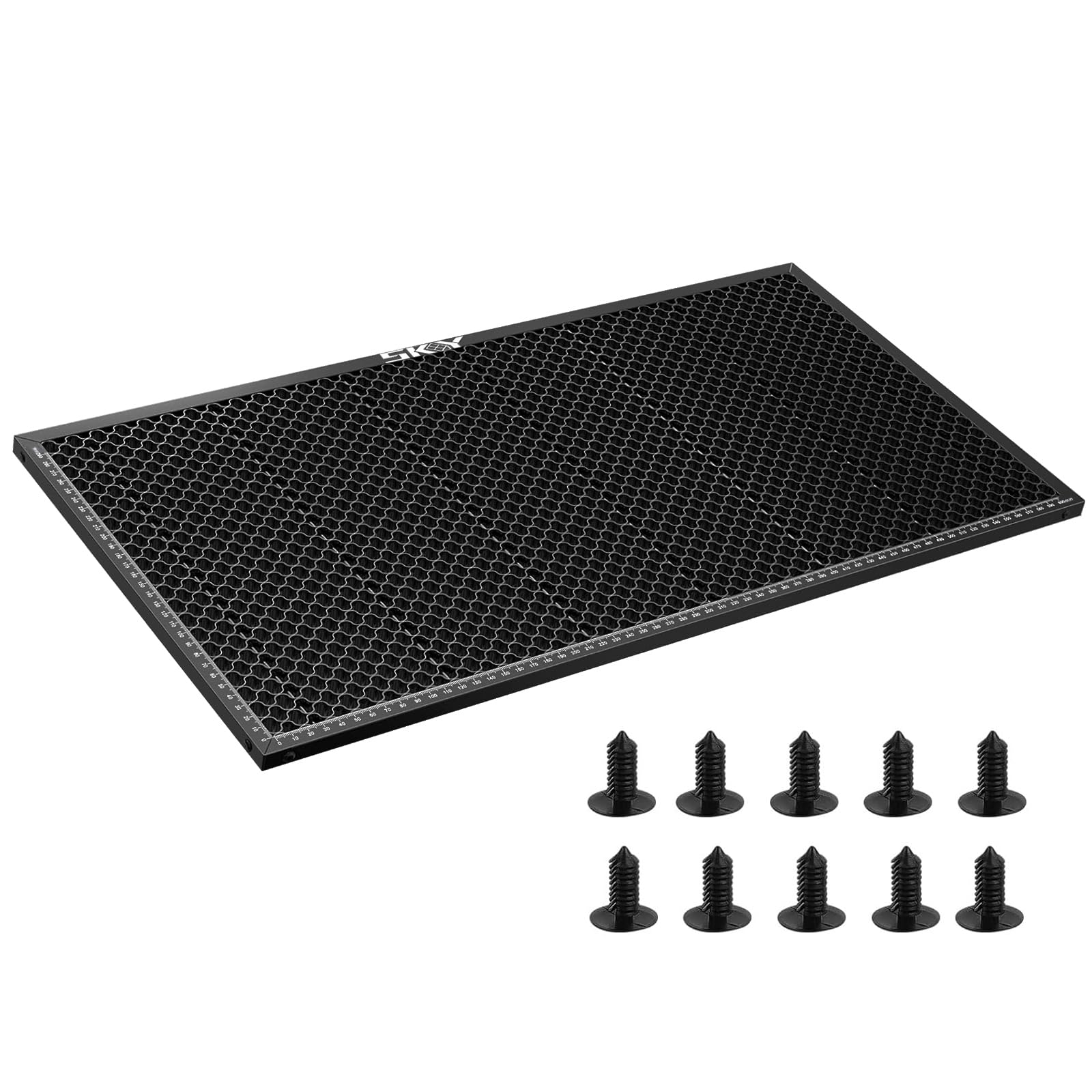 SKOUPHY Update P2 CO2 Laser Cutter Heat-Resistant Coating Laser Bed, 605 * 300mm Honeycomb Working Area with Fixing pins for XTool P2 Laser Cutter