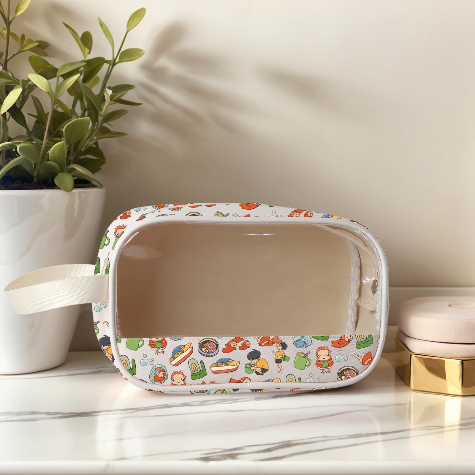 Animated Movie Clear Makeup Bag Japanese Anime Inspired Gift Anime Ponyo Lover Merch (Ramen Shop CBag EU) - Image 3