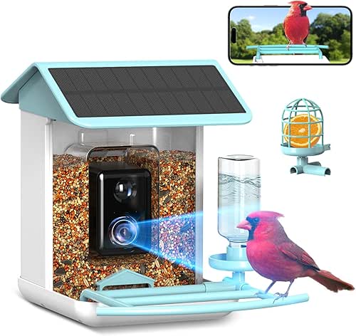 Bird Feeder with Camera, Free AI Forever for 11,000+ Species,