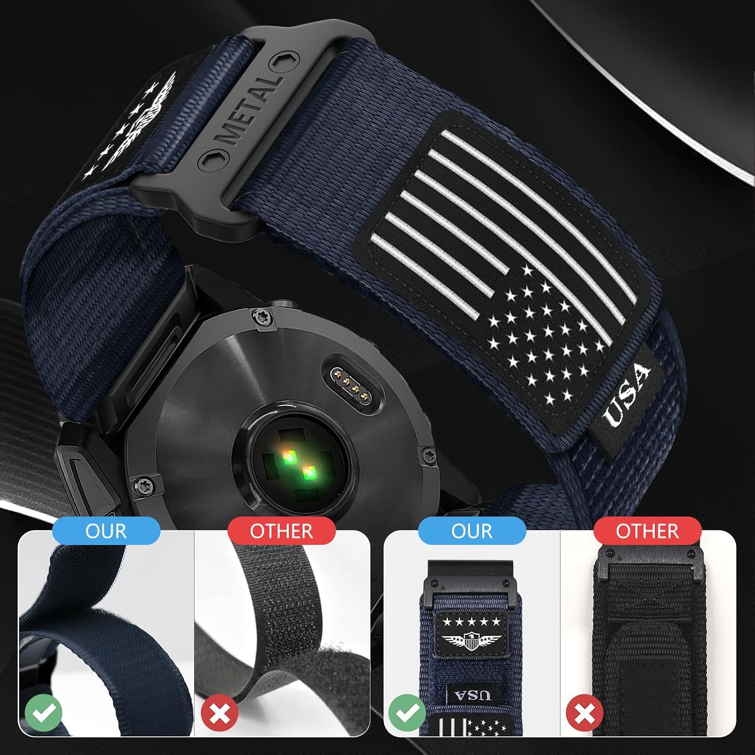 26mm Watch Bands for Garmin Fenix 9/8 51mm/7X/6X/5X image 2