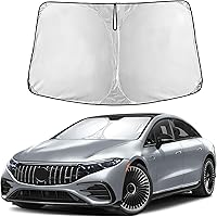 Vista 178 de EcoNour Parasol para parabrisas de camiones con bolsillo de almacenamiento Parasol reflectante de material 240T para protección contra rayos UV