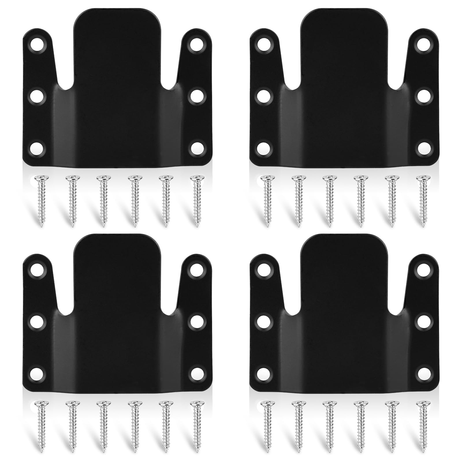 PEASUG Sectional Couch Connectors, Modular Couch Connectors to Make Sectional Stay, Couch Clips for Sectionals, 4 Pcs Furniture Connectors with Screws