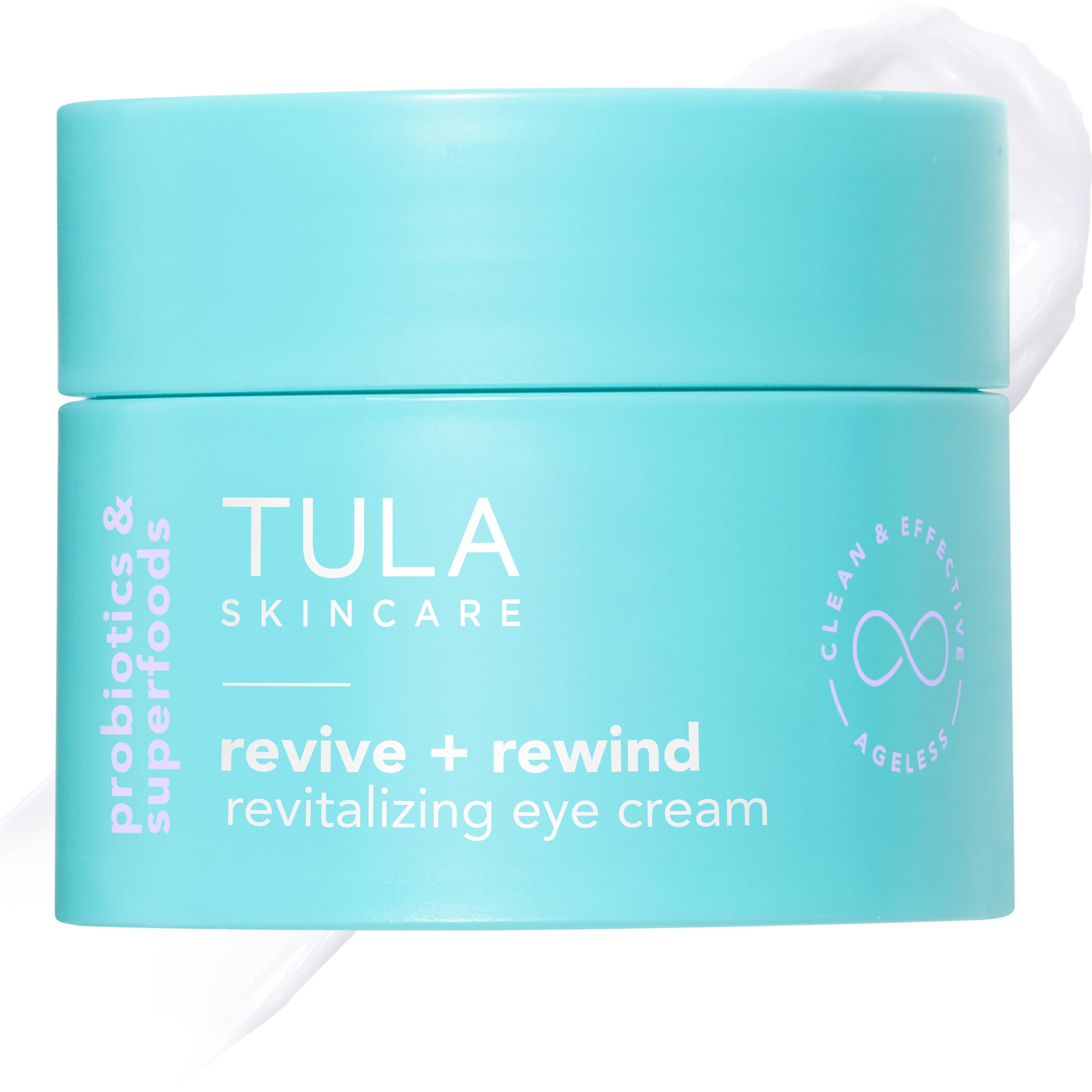 TULA Skin Care Revive & Rewind Revitalizing Eye Cream - Smooth Fine Lines, Dark Circles & Puffiness, 0.5 oz.