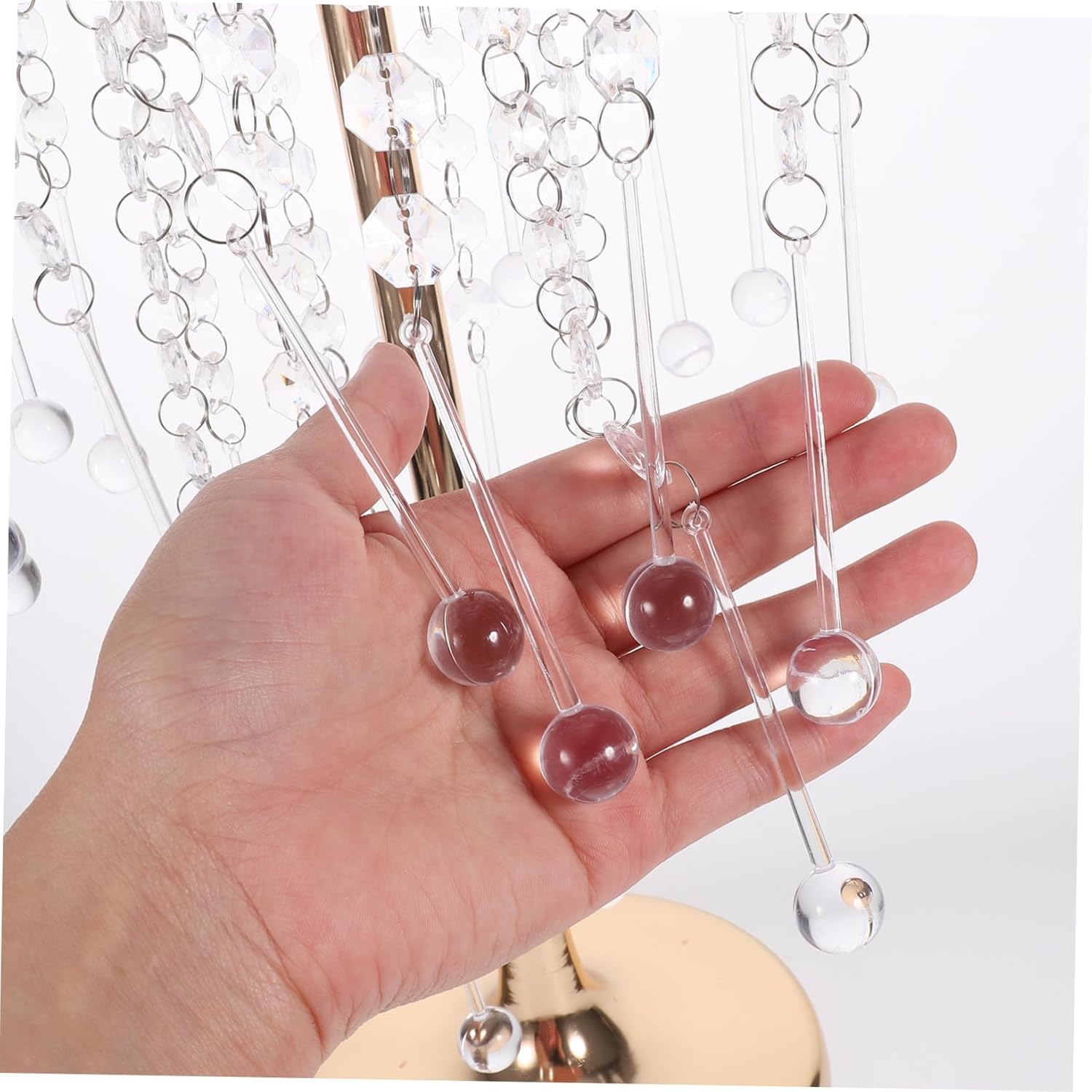 Crystal Road Initiation Multi-Functional Centerpiece Vase Wedding Sturdy Metal Crystal