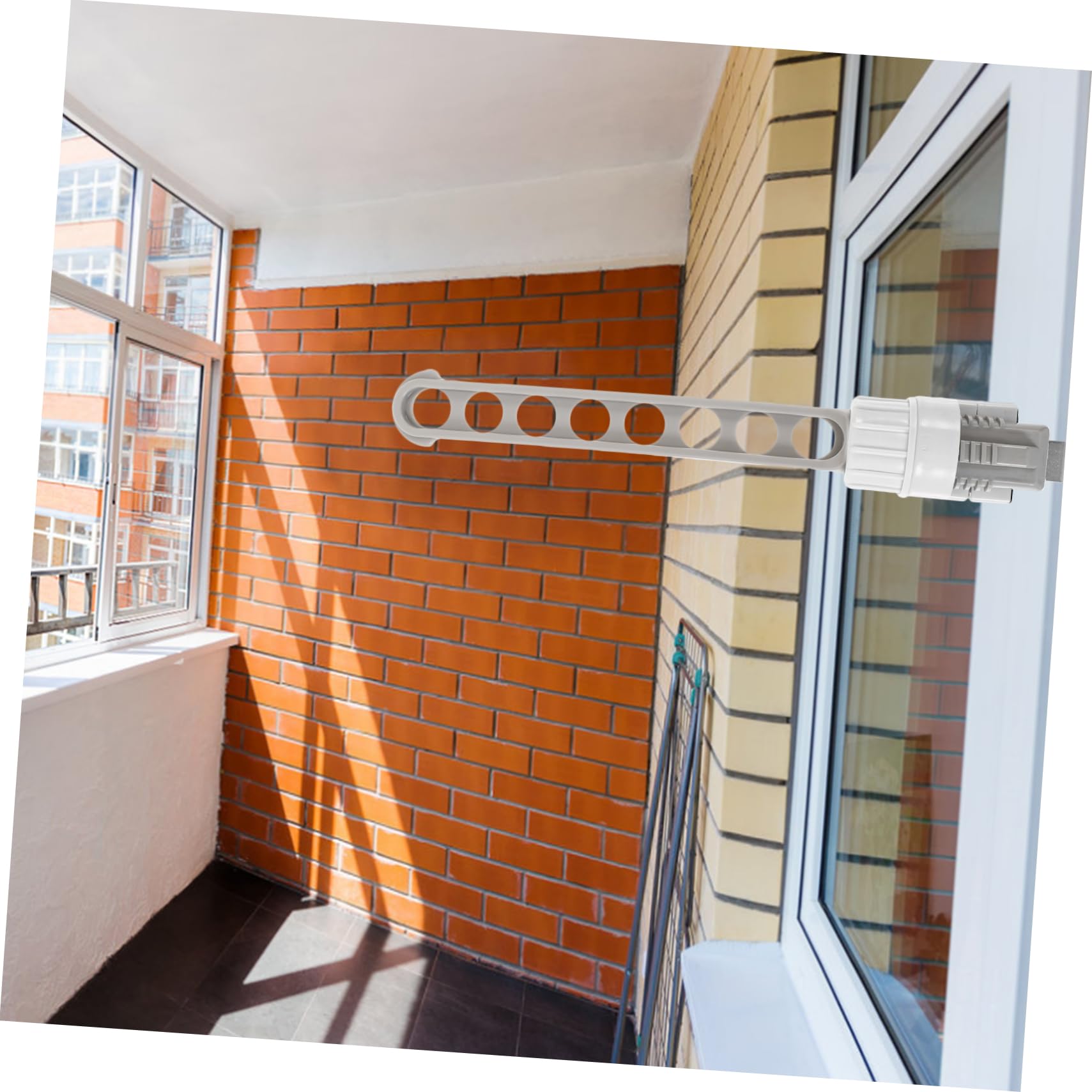 HOOTNEE Clothes Drying Rod Quilt Hangers Window Frame Hanging Rack Window Frame Rack Window Frame Hangers Clothes Bar Foldable Hangers for Traveling Window Frame Clothes Rack Abs