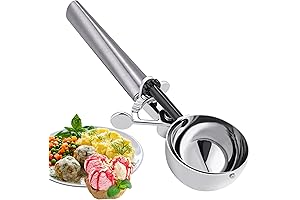 #16 Cookie Dough Scoop - 2 oz Scooper for Baking, Ice Cream, Melon Baller