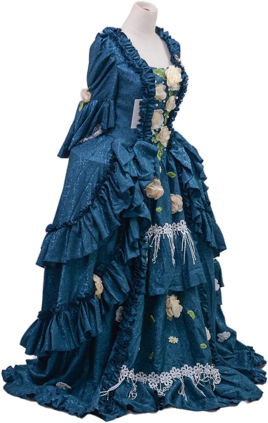 Women's Baroque Pannier Petticoat Victorian Bustle Cages 5 Hoops Skirt Cage Skirt for Girls - Image 8