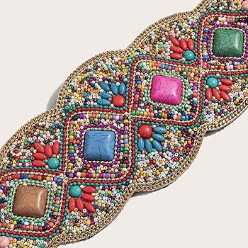 ベルト Beaded-Rope Waist Belt Beaded Rope Belt - Etsy