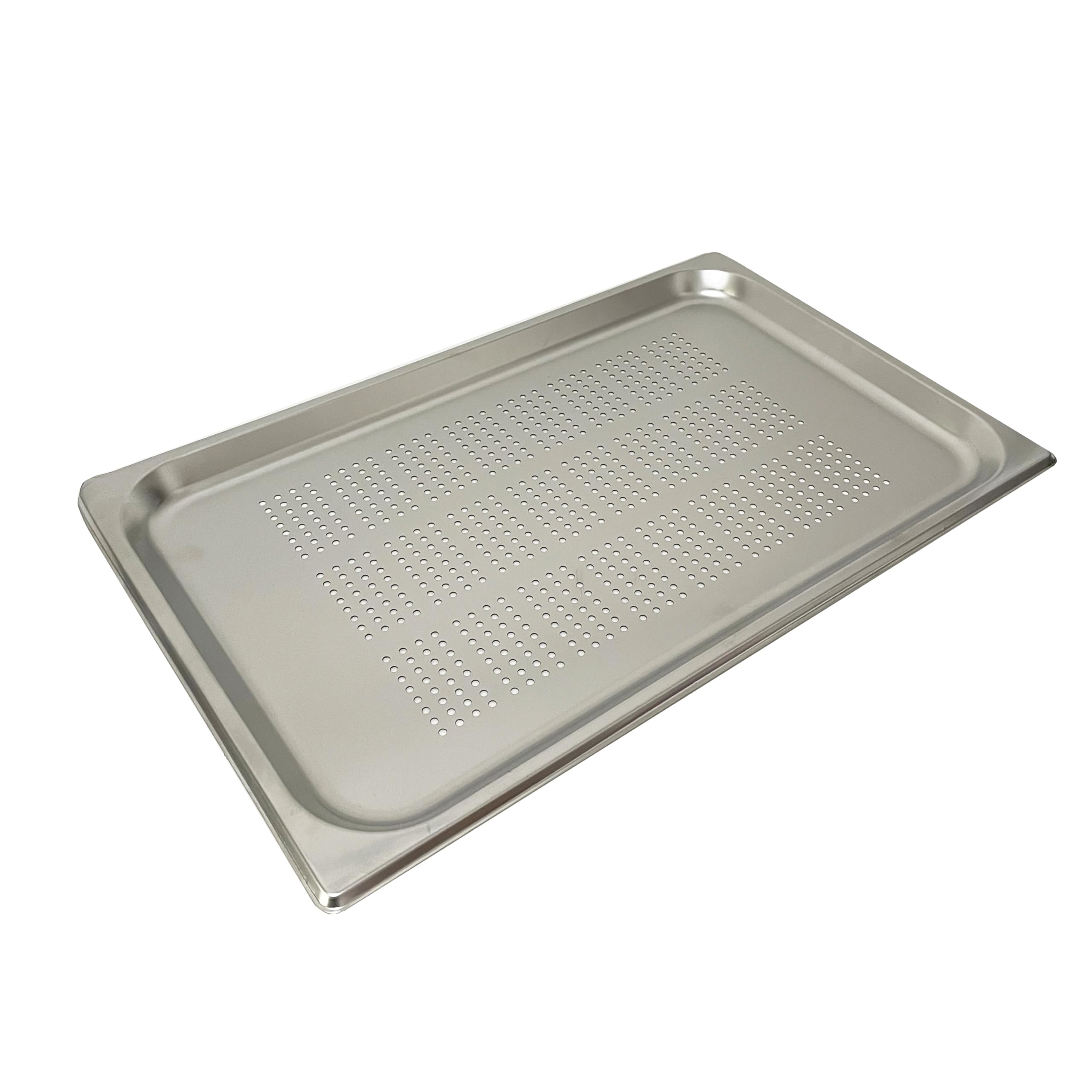 Baki Stainless Steel Gastronorm Container 1/1 Perforated Food Pan 20, 40, 65, 100, and 150 mm Deep (20mm Deep)