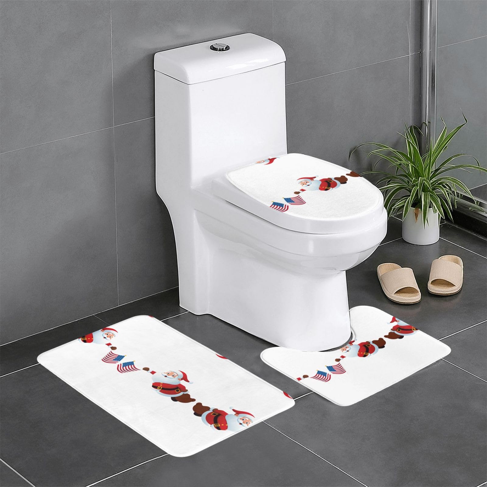 Tapis de salle de bain antidérapants WHJDPP haut de gamme lot de 3