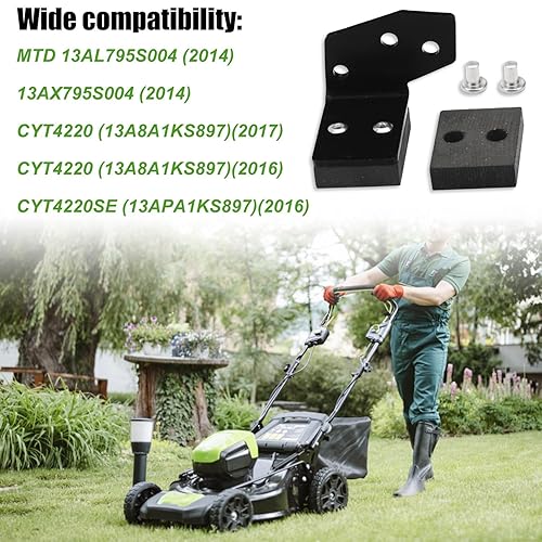 Miniatura 4 de Freno de cubierta derecha 983-05182A compatible con tractor de césped MTDTroy BiltCub Cadet - para tractor de césped T1000, T1200, T1600, XT1-LT42,