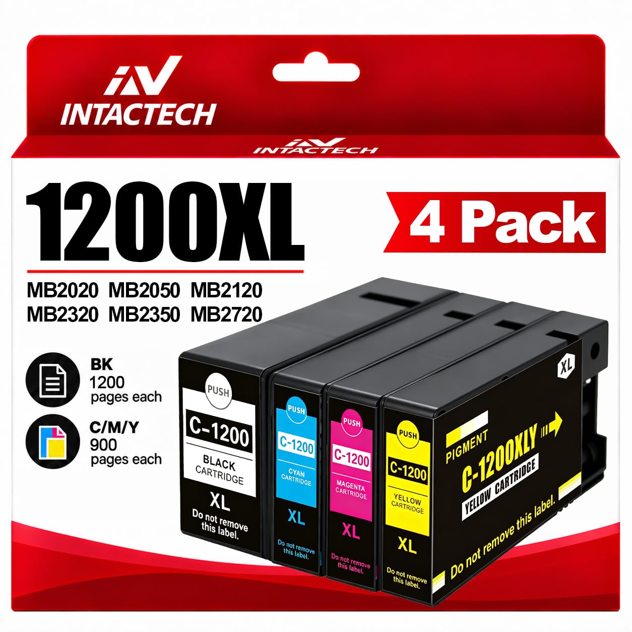Amazon.com: PGI-1200XL BK/C/M/Y Ink Cartridges for Canon MB2320