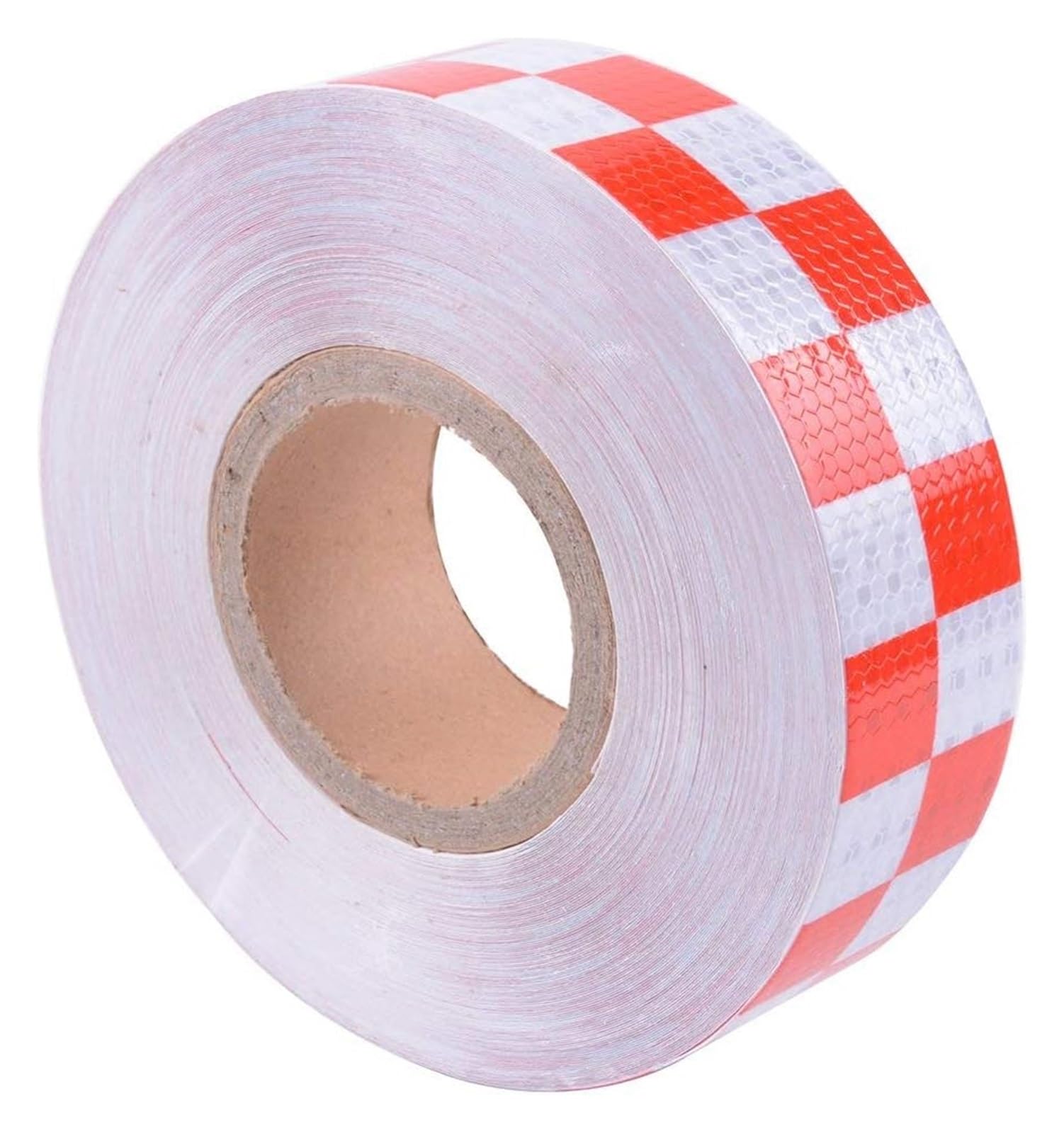Autocollants réfléchissants, ruban réfléchissant 2"x 148ft Blanc Rouge Avertissement de nuit Attention Adhésif Vérificateur de visibilité Marquage Autocollant Rouleau Film Camion RV Remorque Bateau AT