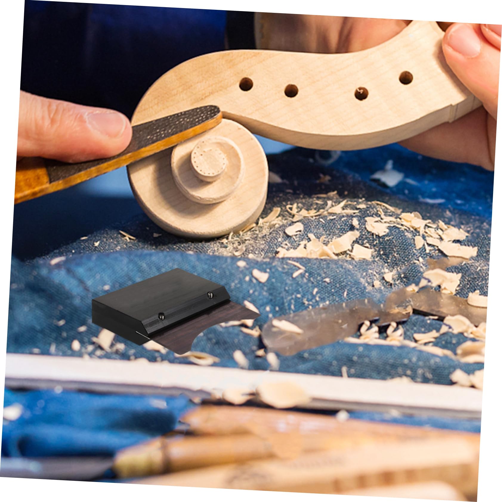 TOYANDONA 5piezas Rascador De Diapasón De Madera Para Violín Herramienta Multifuncional De Reparación Puente y Diapasón Para Mantenimiento De Instrumentos Musicales