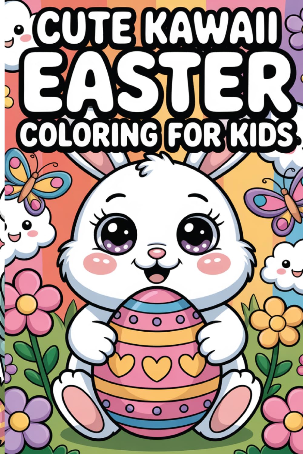 CUTE KAWAII EASTER COLORING BOOK KIDS