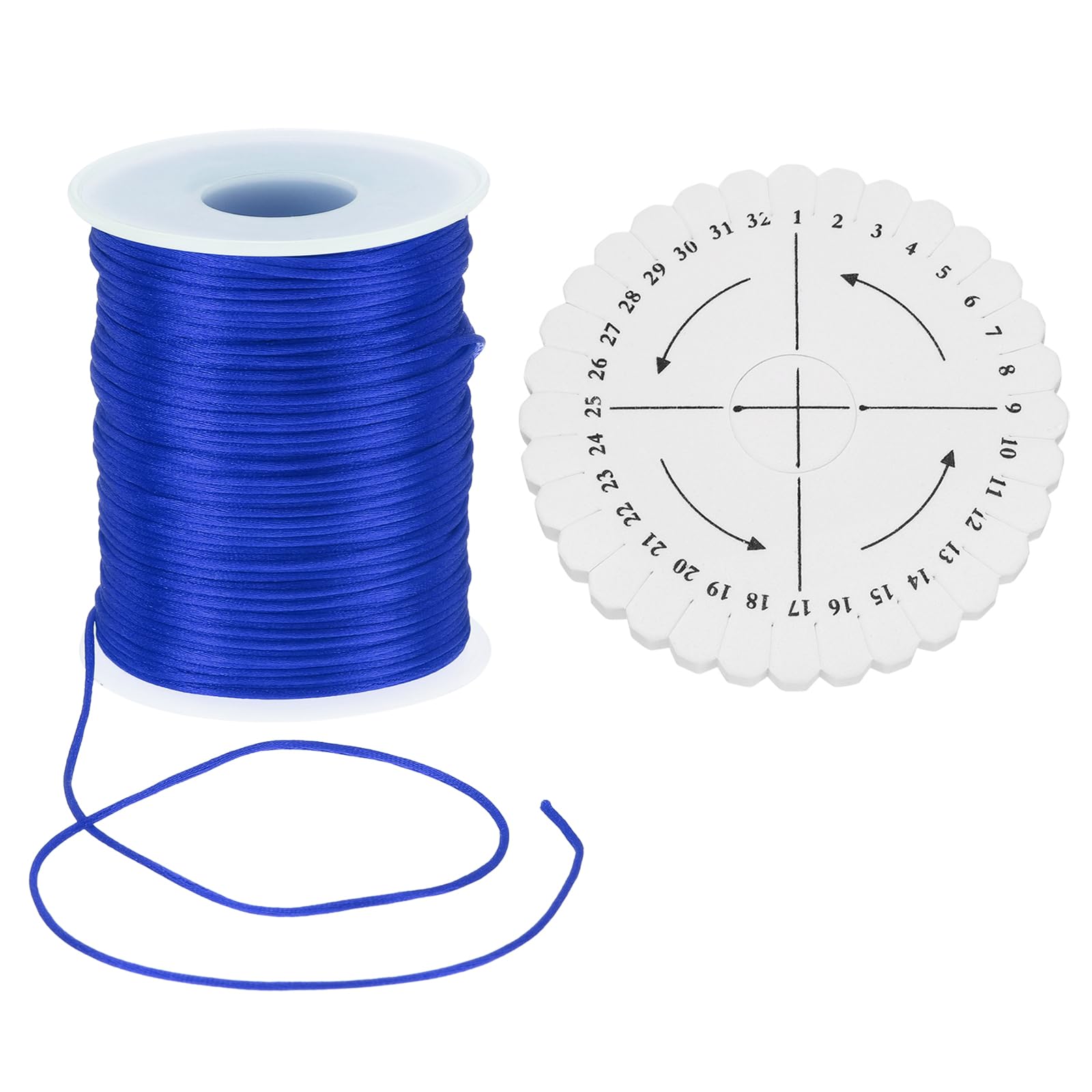 uxcell 109 Yards 1.5mm Satin String Cord