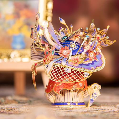 Miniatura 7 de MU Rompecabezas de metal 3D para adultos, gatito rosa, kit de modelo de barco Titanic, construcción en miniatura, regalo de amor, decoración del