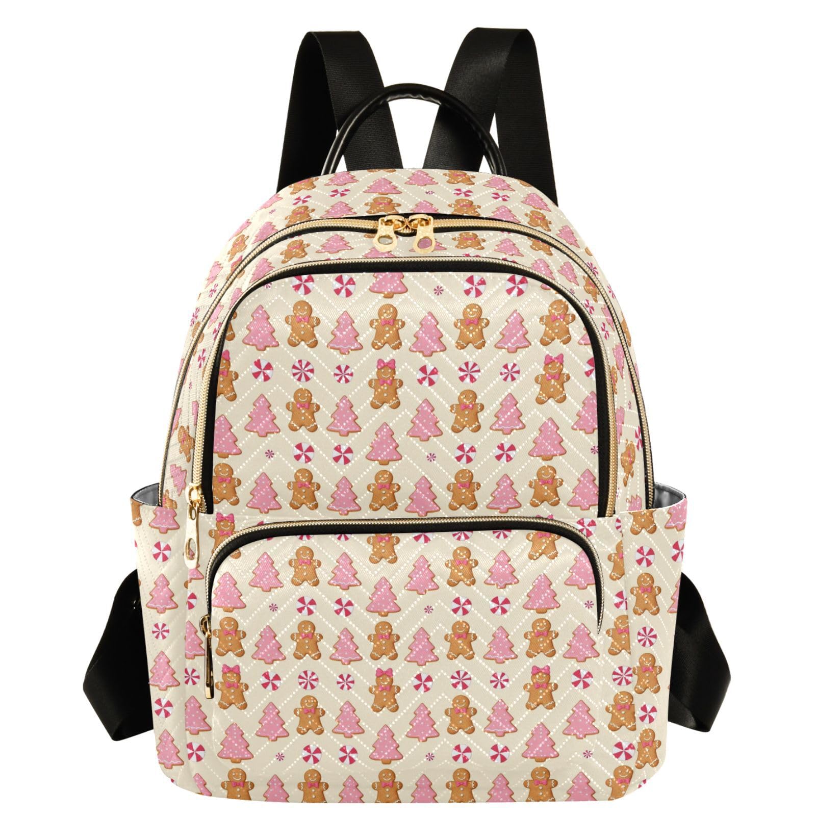 Mochila de árbol de jengibre S bolso casual estampado para mujer 8