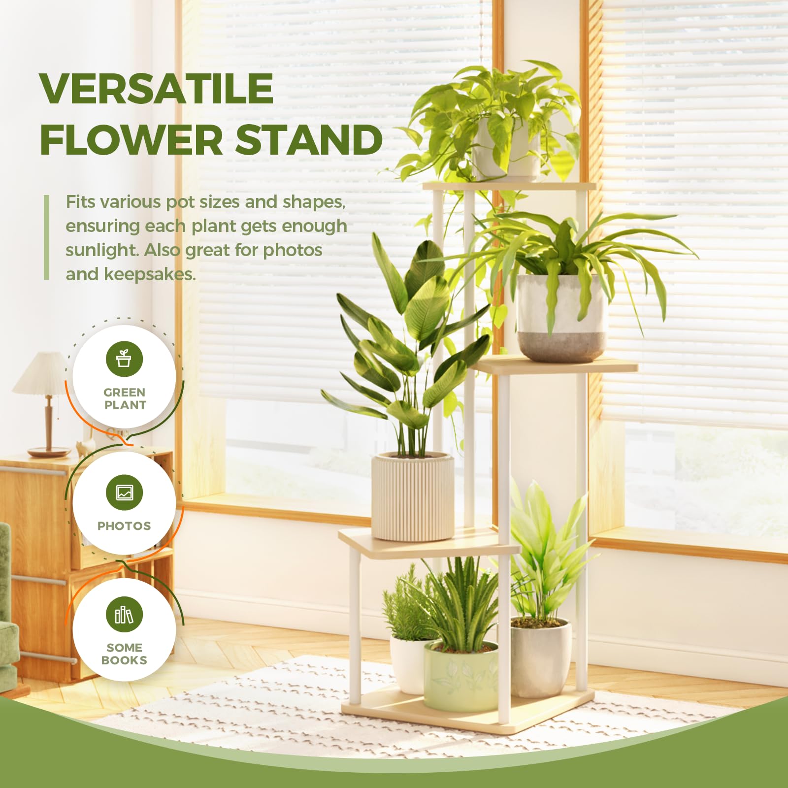 Bamworld Small Plant Stand Indoor - Image 3