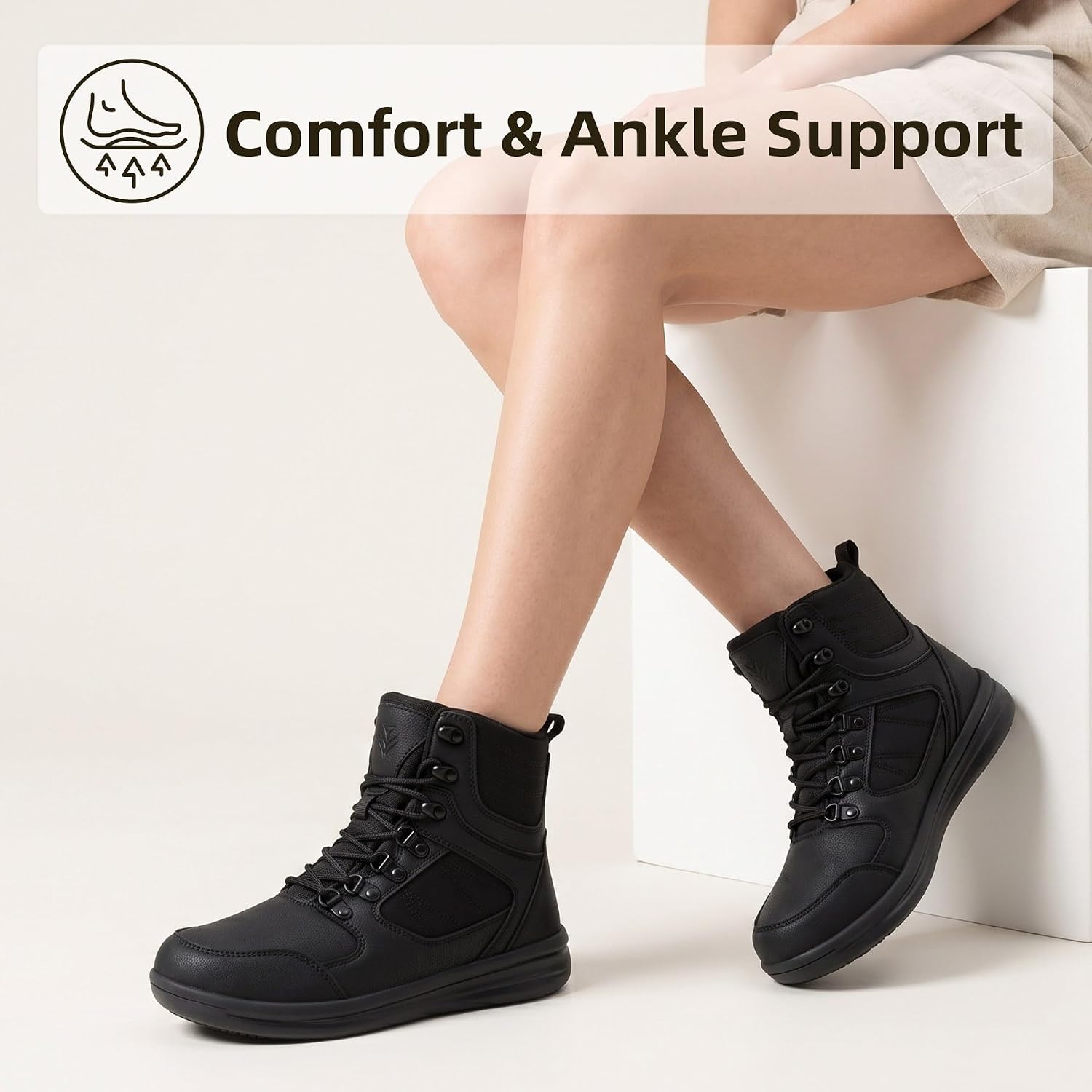 Waterproof Hiking Boots Women Men Non Slip Work Boots