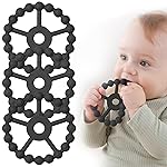 3 Pack Ring Teether, Silicone Teething Ring Toys for Babies 6 Months, Seposeve Baby Teethers 6-12 Months 12-24 Months, Easy to Grasp Toy for Baby Teething Relief