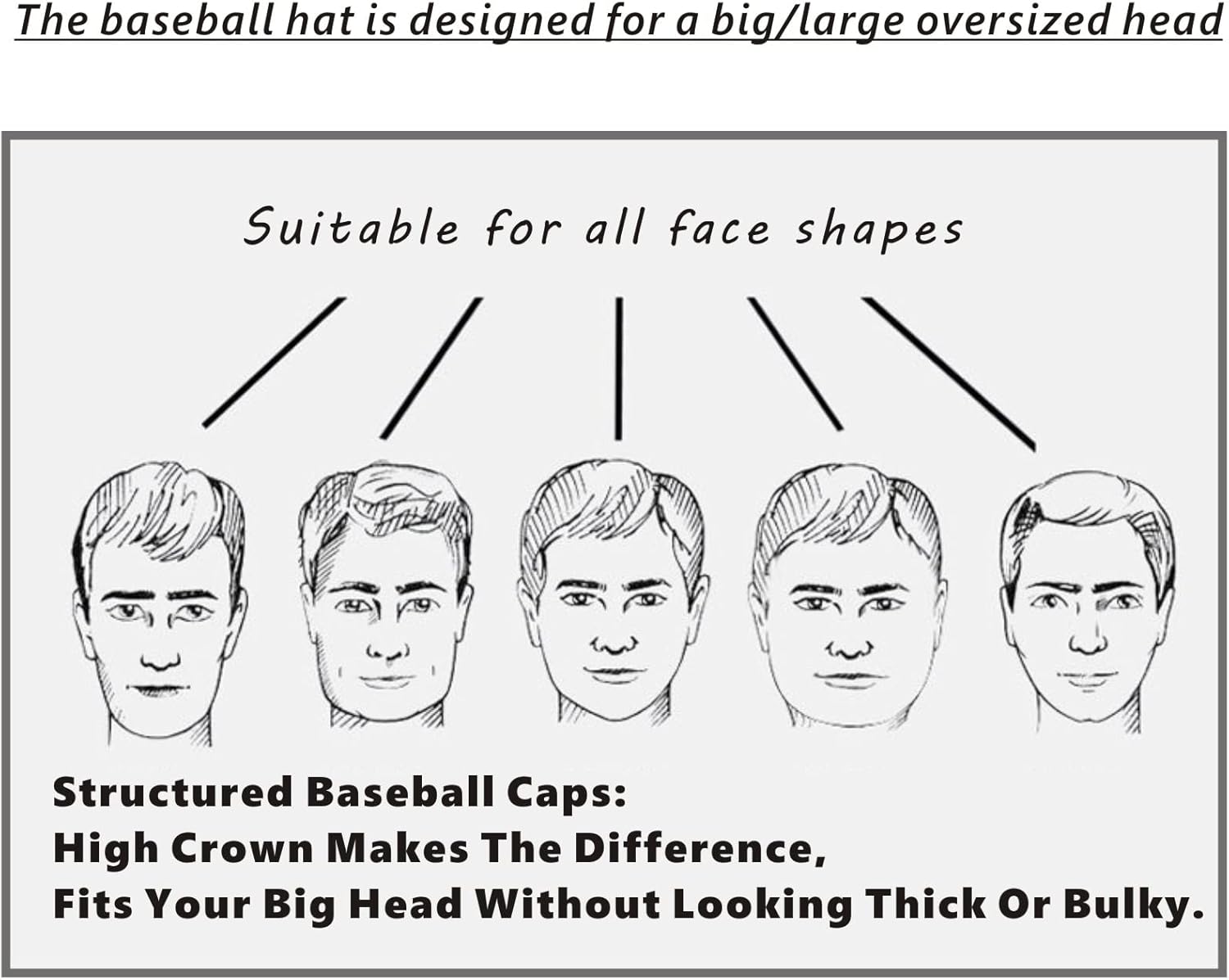 Oversize XXL Mesh Trucker Hat Big Head Hats for Men High Crown Baseball Cap Breathable Dad Hat Adjustable 23.6"-25.6" - Image 9