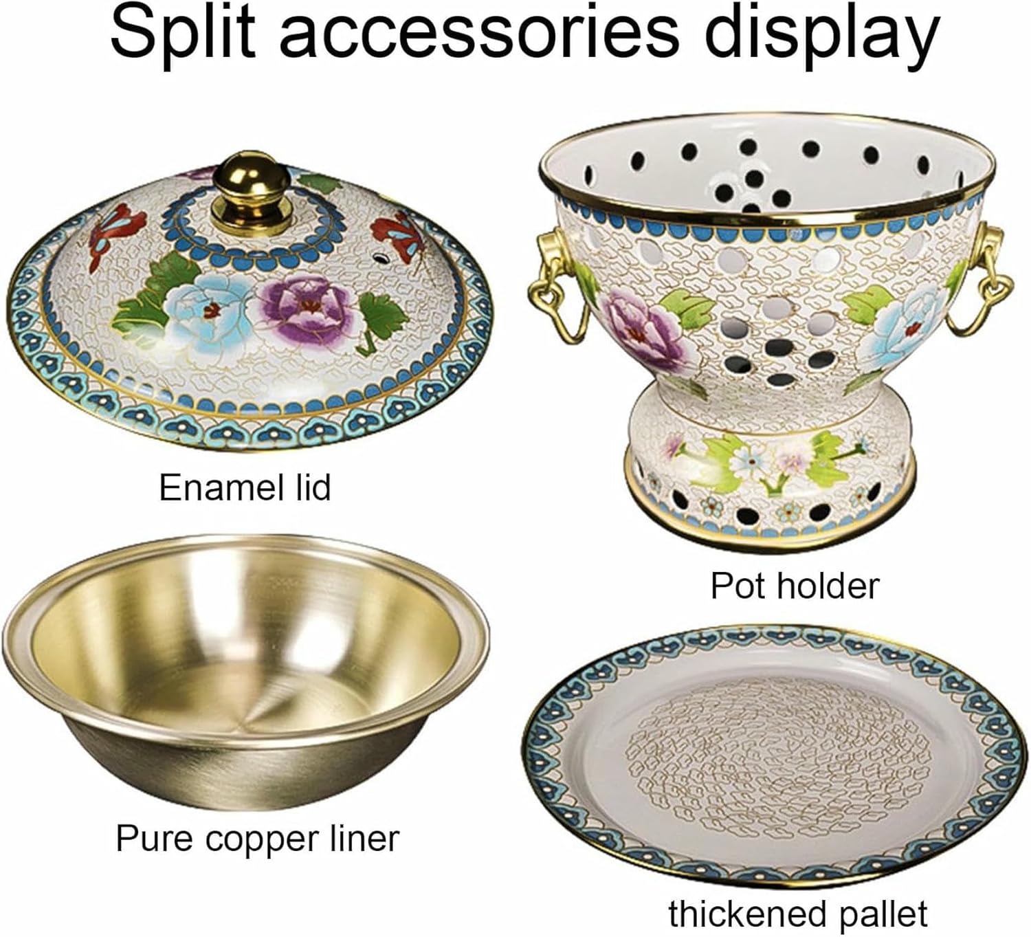 Chafing Dish - Small Self -Service Pot, Hot Desktop, Home Alcohol Pot, Individual Alcohol Boiler, Pure Copper Pot ~/