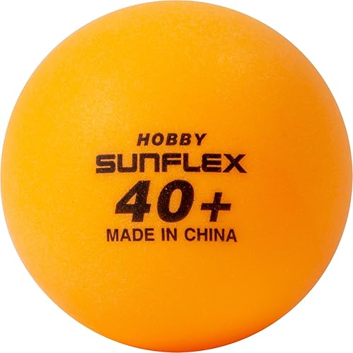 Miniatura 2 de Sunflex Hobby pelotas de tenis de mesa, paquete de 12 pelotas de ping-pong, de plástico, 40 unidades, juego de pelotas de entrenamiento, disponible