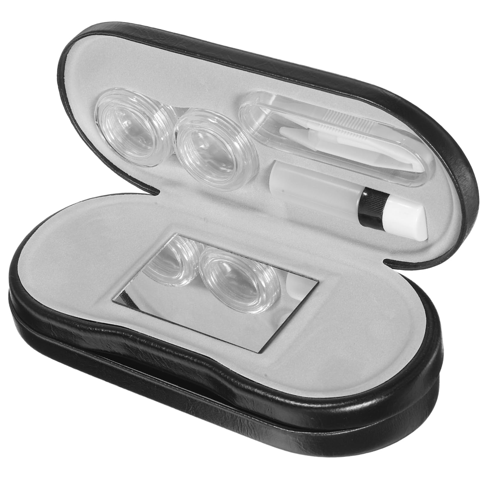 BESTYASH Tragbares Brillenetui Multifunktions Brillenbox mit Doppelter Schicht Hartschalen Brillenbehälter für Brillen für Reisen und Täglichen Gebrauch Transparent Transportieren