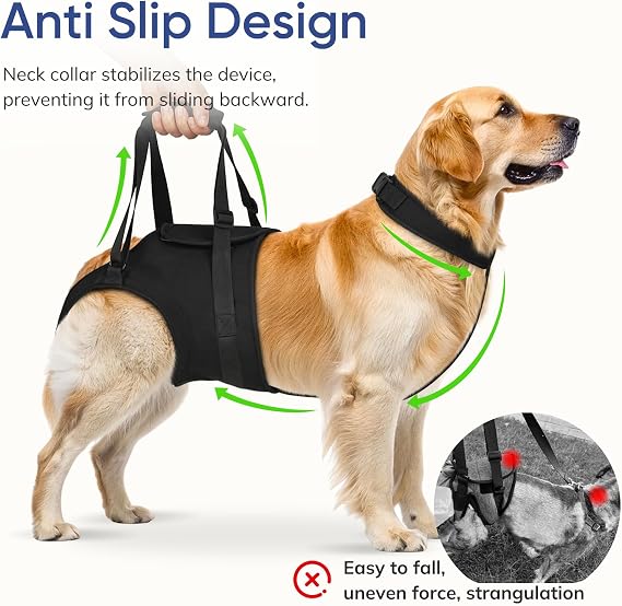 Supet Dog Sling for Large Dogs Hind Leg Support, Dog Back Leg Lift Harness | Help Large Breed Rear Leg Up, Senior Dog Lift Assist for Weak Back Leg, Mobility Aid for Elderly, Injured, Paralyzed Dog, S