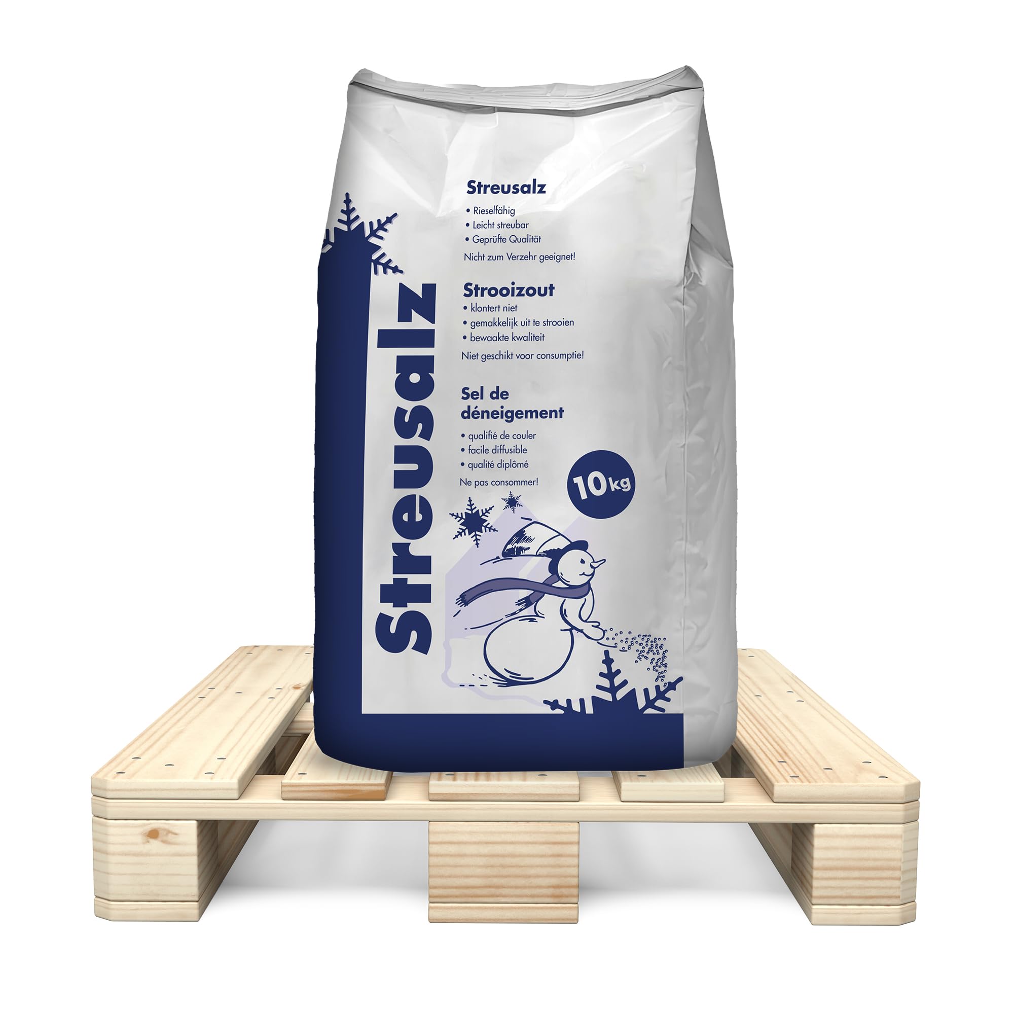 Hamann Streusalz 1040 kg (104 x 10 kg) - Streusalz Auftausalz Tausalz - Langzeitwirkung bei dickeren EIS & Schneeschichten