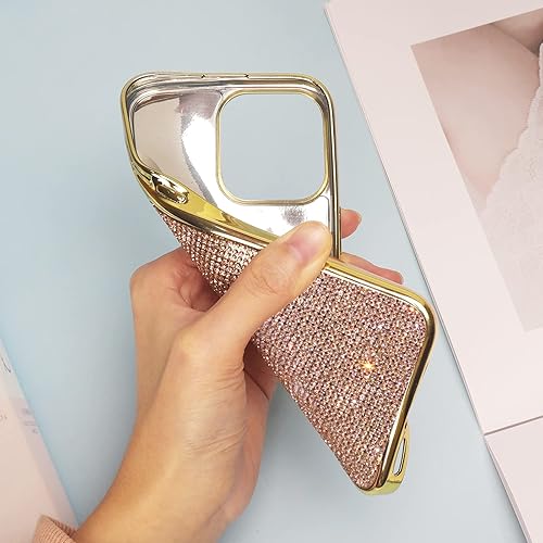 Miniatura 2 de LUVI Fusicase - Funda para iPhone 11 Pro Max con diamantes de imitación, bonita funda protectora con diamantes de imitación brillantes con