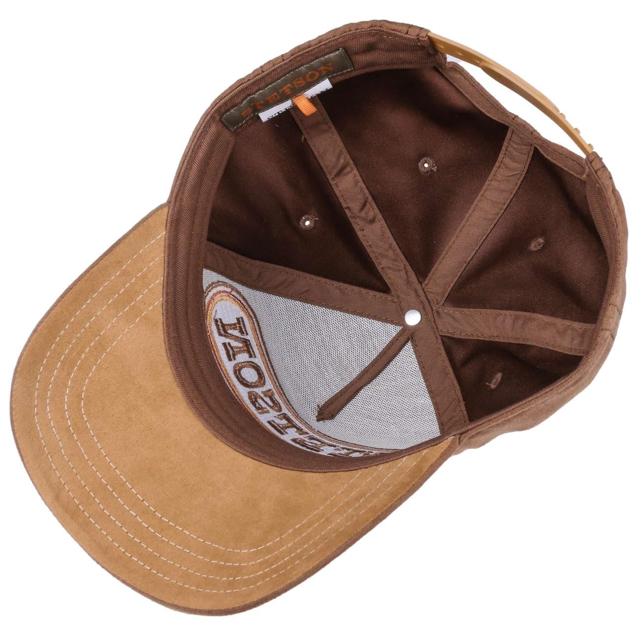 Stetson Buffalo Horn Cap Herren Snapback Basecap Velourstoff Markenschriftzug Sommer Winter