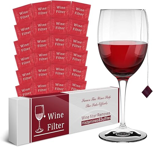 Miniatura 8 de WEESIGEI Purificador de sulfito de filtro de vino removedor de filtros de vino, histaminas sulfito, alivia los dolores de cabeza y previene las